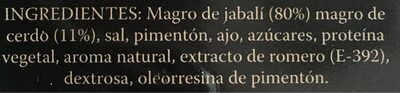 Chorizo de Jabalí