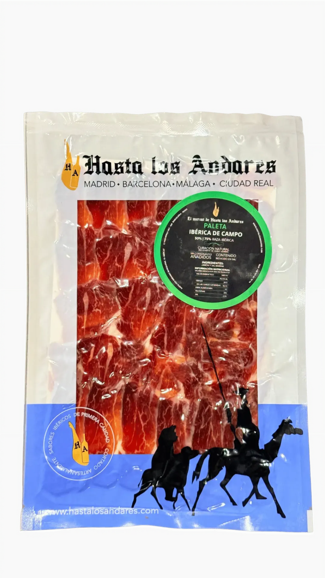 Paleta Ibérica De Campo 50% Iberica Etiqueta Verde Sobre