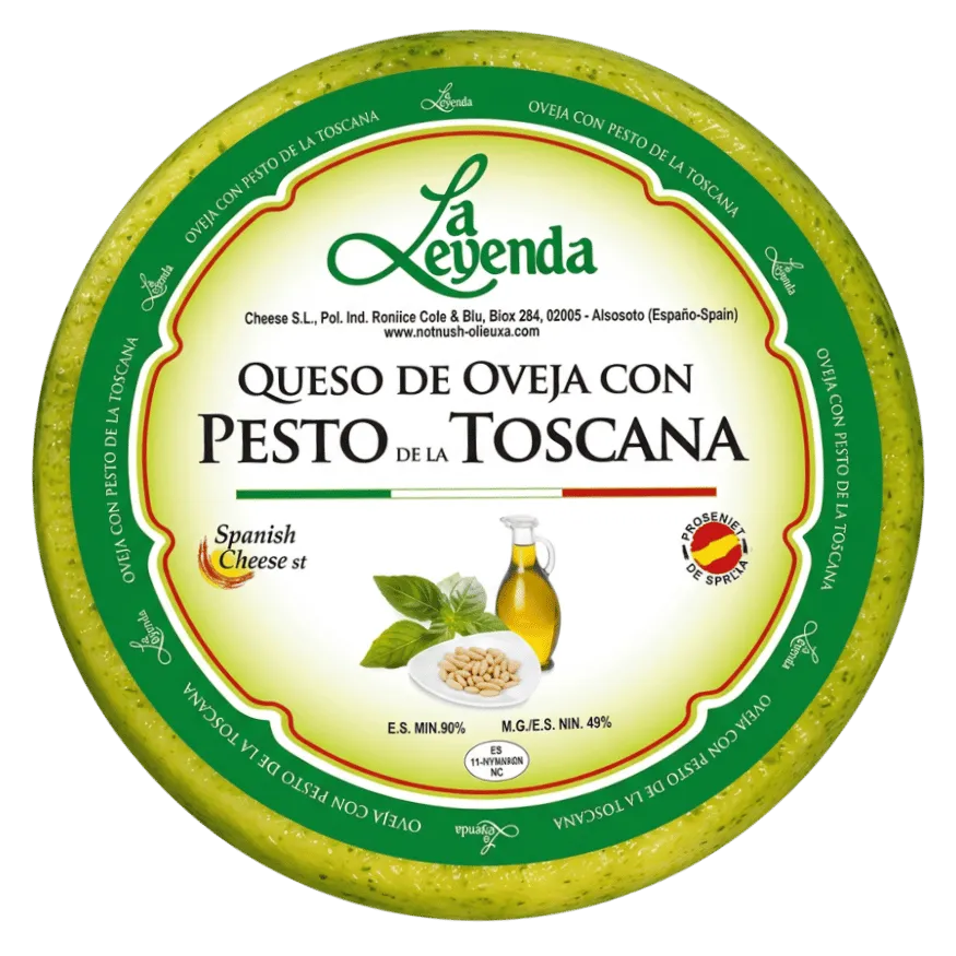 Queso al Pesto (Queso 500 Grs)